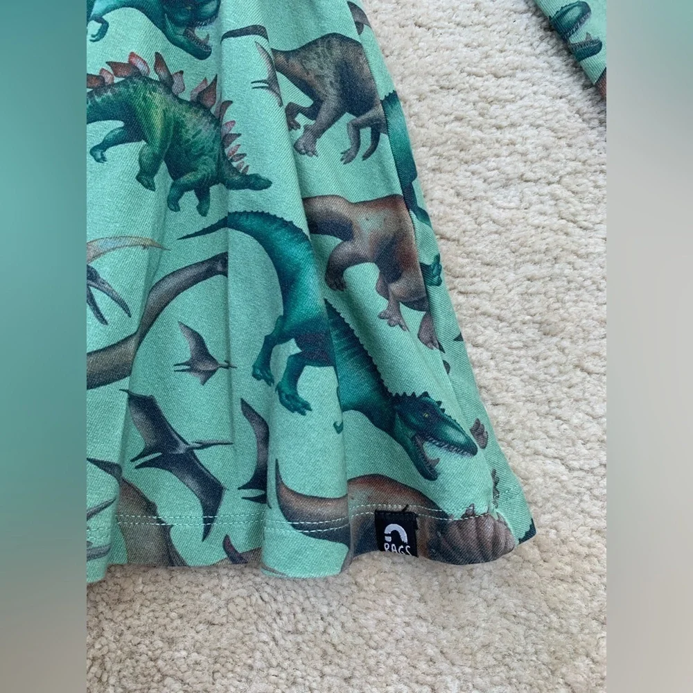 Rags Size 2T Dinosaur Print Swing Dress
